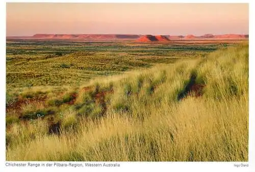 Postcard Australia Western Australia Chichester Range in der Pilbara Region