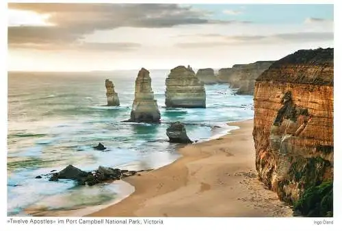 Postcard Australia Victoria Port Campbell National Park twelve apostles