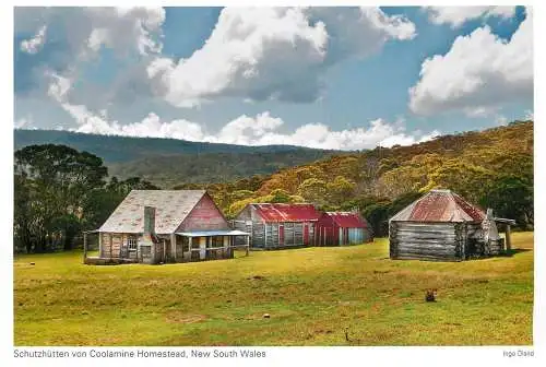 Postcard Australia New South Wales Schutzhutten von Coolamine Homestead