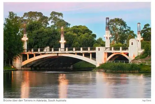 Postcard Australia Adelaide bridge