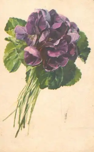 Postcard holiday flower heart eases fantasy Hungary