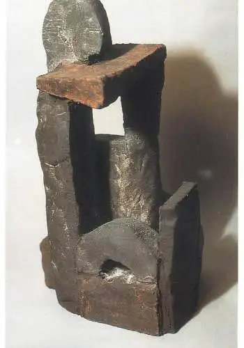 Fine arts postcard Sculpture Gerd Reutter Baustein bronze
