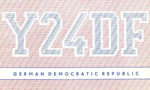 German Democratic Republic Radio Amateur QSL Card Y03CD Y24DF 1983