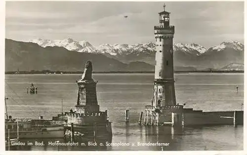 Germany Lindau am Bodensee harbour & lighthouse
