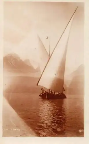 Switzerland Lac Leman sailing types and scenes