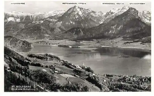 Austria St Wolfgang Blick auf Schafberg
