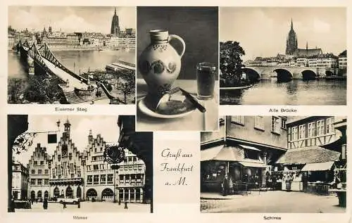 Germany Gruss aus Frankfurt am Main multi view