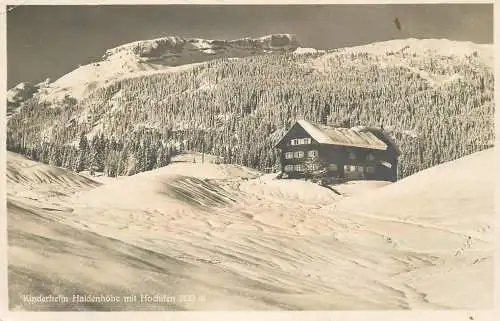 Austria Hirschegg bei Obersdorf Kinderheim Haldenhohe mit Hochifen