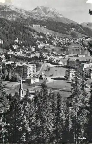 Postcard Switzerland St. Moritz