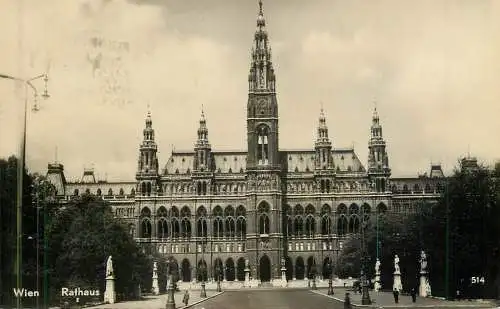 Postcard Austria Wien rathaus