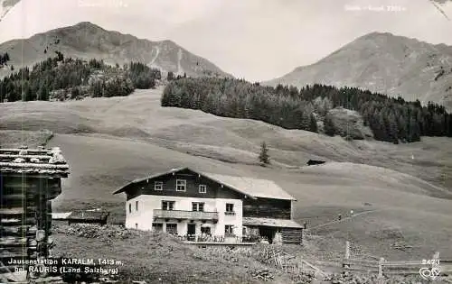 Postcard Austria Salzburg Jausenstation Karalm bei Rauris