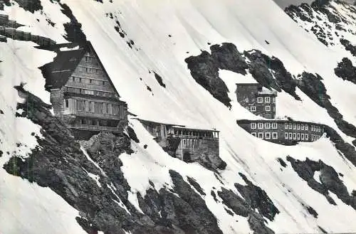 Postcard Switzerland Jungfraubahn Berghaus station Jungfraujoch
