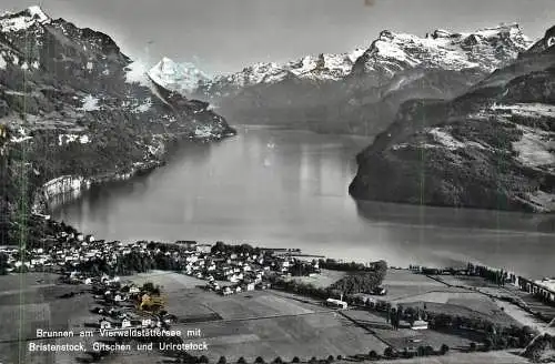 Postcard Switzerland Brunnen am Vierwaldstattersee Bristenstock