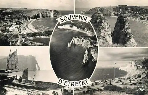 France Etretat multi view souvenir
