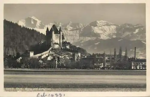 Switzerland Thun Burg und Jungfrau