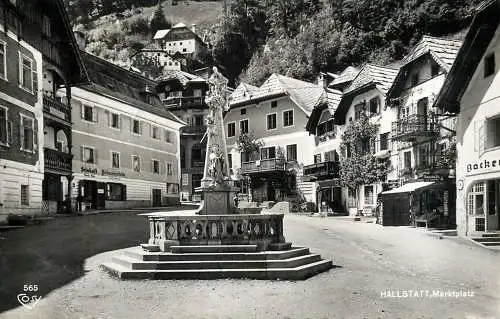 Austria Hallstatt Marktplatz