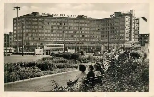 Postcard Germany Berlin sparkasse warenhaus am Alexanderplatz