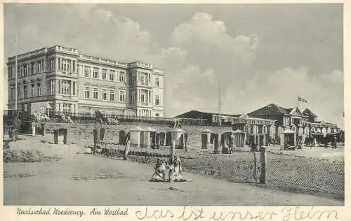 Postcard Germany Nordseebad Norderney am westbad