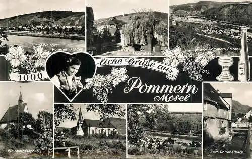 Postcard Germany Mosel Pommern