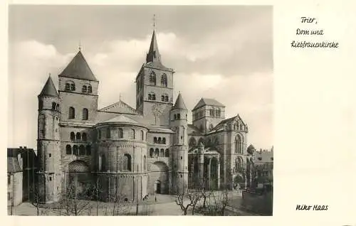 Postcard Germany Trier cathedral