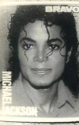Postcard Michael Jackson poster Bravo magazine