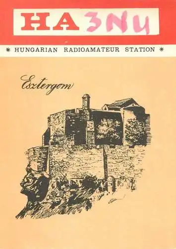 QSL Card HUNGARY Radio Amateur Station HA3NU Y03CD