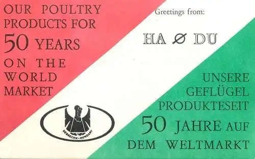 QSL Card HUNGARY Radio Amateur Station CW7MHZ Y03CD Steve