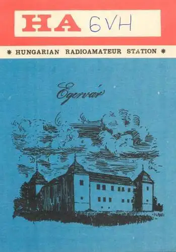QSL Card HUNGARY Radio Amateur Station HA6VH Y03CD Geza