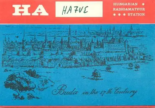 QSL Card HUNGARY Radio Amateur Station HA7VE Y03CD Pista