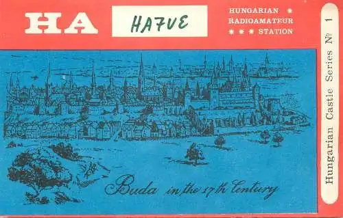 QSL Card HUNGARY Radio Amateur Station HA7VE Y03CD Pista