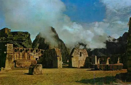 Peru Machu Picchu Sacred Plaza & Temple of the Three Windows