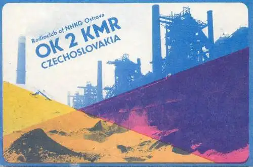 QSL Card Czechoslovakia Radio Amateur Station OK2KMR Y03CD 1983 Janda