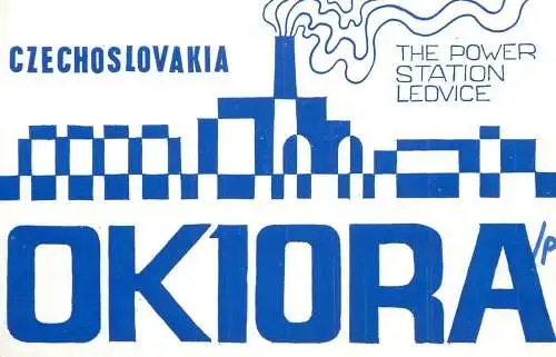 QSL Card Czechoslovakia Radio Amateur Station OK1ORA Y03CD 1983 Jan