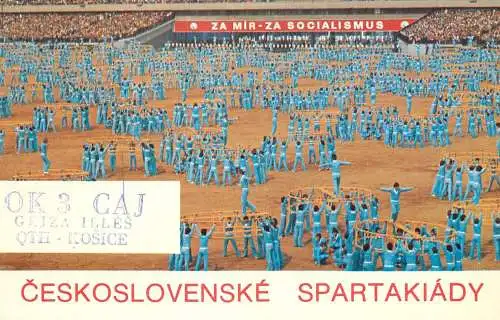 QSL Card Czechoslovakia Radio Amateur Station OK3KAG Y03CD 1984 Laco