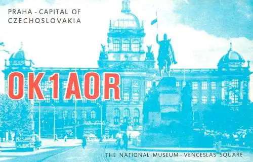 QSL Card Czechoslovakia Radio Amateur Station OK1AOR Y03CD Henry