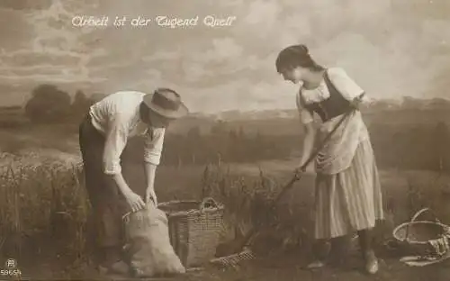 Agriculture Cultivation harvest Arbeit ist der Jugend Quell Germany AK