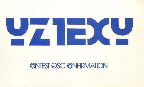 QSL Card Yugoslavia Amateur Radio Station YZ1EXU Y03CD
