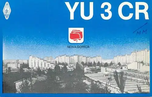 QSL Card Yugoslavia Amateur Radio Station YU3CR Y03CD Narwi
