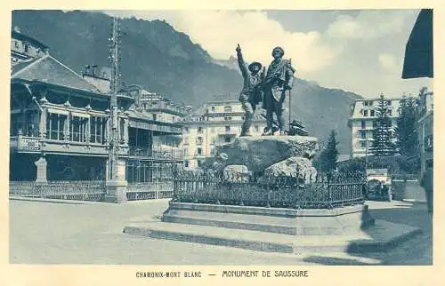 Chamonix Mont Blanc monument de Saussure