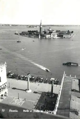 Sailing & navigation themed postcard Venice Isola di S. Giorgio gondola