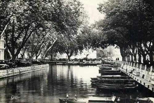 Sailing & navigation themed postcard Annecy chanel Fishing boats