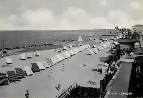 Sailing & navigation themed postcard Viserba beach Sailing Vessels