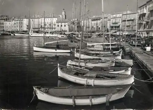 Sailing & navigation themed postcard Saint Tropez fishing vessels
