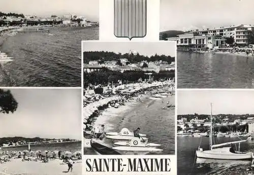 Sailing & navigation themed postcard Sainte Maxime hydrobicycle sailing vessel