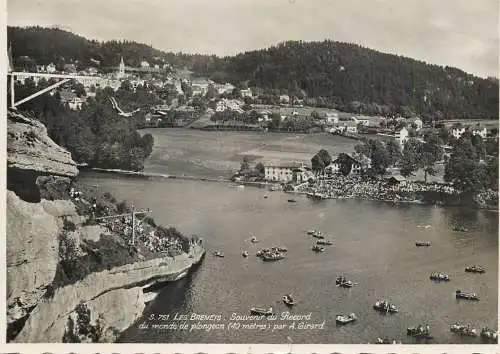 Sailing & navigation themed postcard Brenets harbour cruise ships