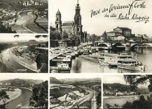 Sailing & navigation themed postcard Sachs Schweiz paddle steamer