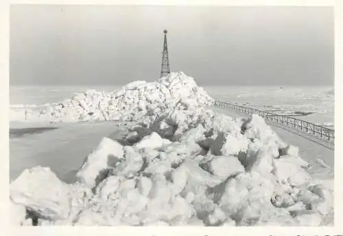 Sailing & navigation themed postcard Warnemunde iceberg beacon