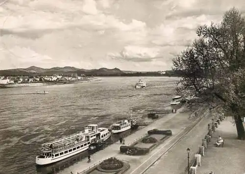 Sailing & navigation themed postcard Bonn am Rhein blick zum Siebengebirge