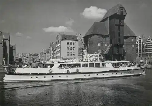 Sailing & navigation themed postcard Gdansk cruise ship