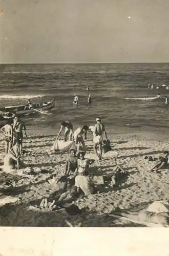 Sailing & navigation themed postcard Vasile Roaita beach life rowbat